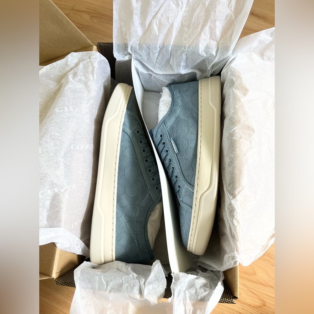 Coach Canvas Sneaker Bluebell Women 8.5 US B # CAS55 - Picture 10 of 11